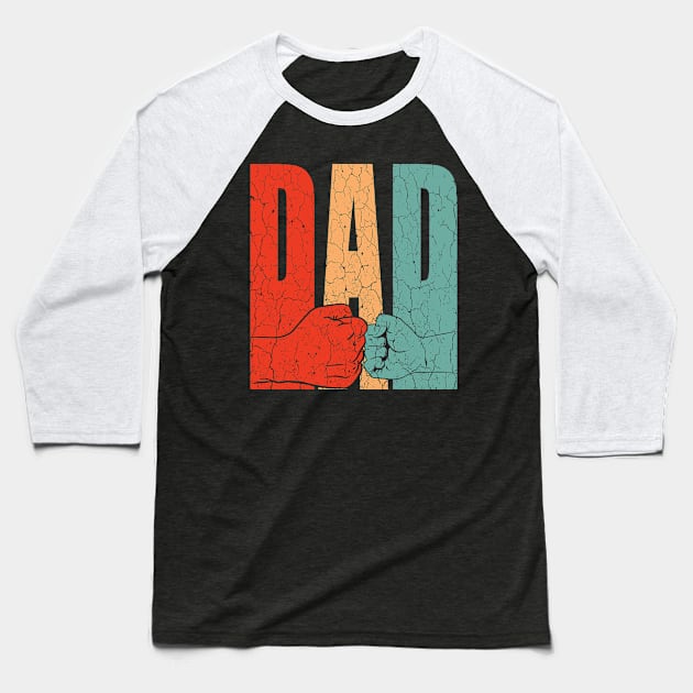 Dad Daddy Son Daughter Baseball T-Shirt by POS